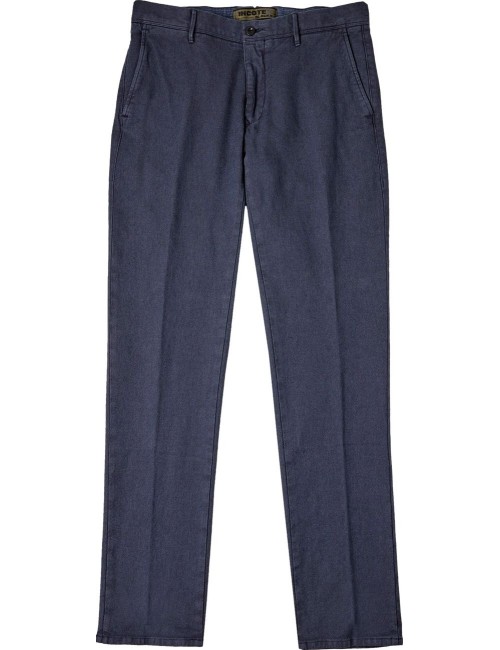 INCOTEX slacks pantalón algodón micro estructura azul