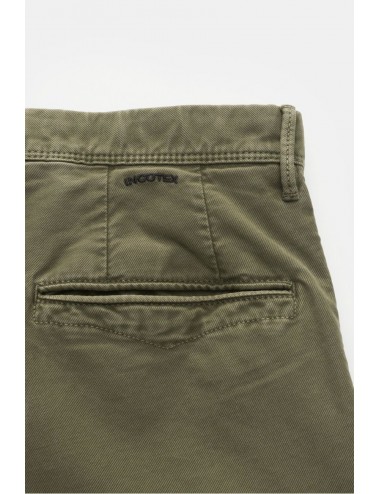 INCOTEX pantalón slacks tricochino verde en diagonal 2