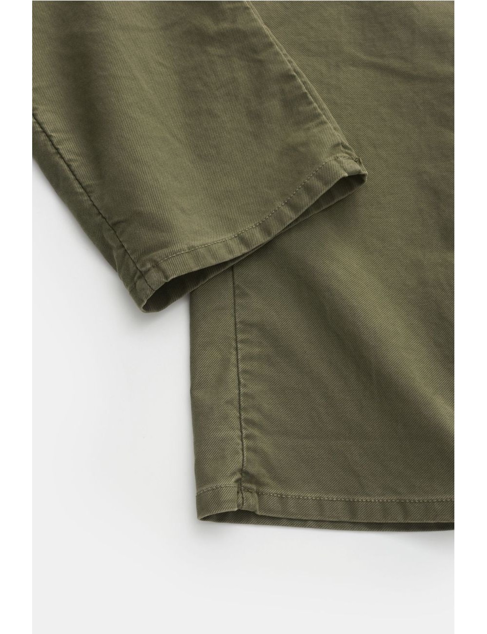 INCOTEX pantalón slacks tricochino verde en diagonal