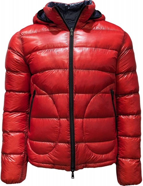 cazadora Herno reversible rojo/azul 7den | Almirante Seis Madrid