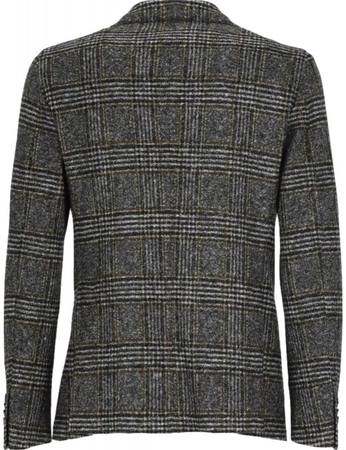 L.B.M.  Americana cuadros gris fabricación jersey | Almirante 6 Madrid