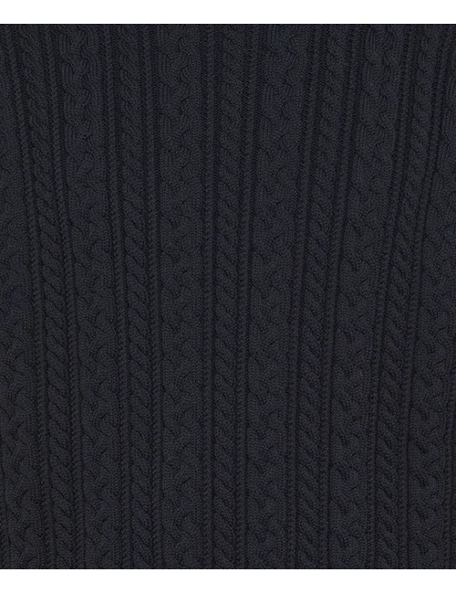 RRD Jersey punto ochos cuello vuelto negro | Ego Madrid