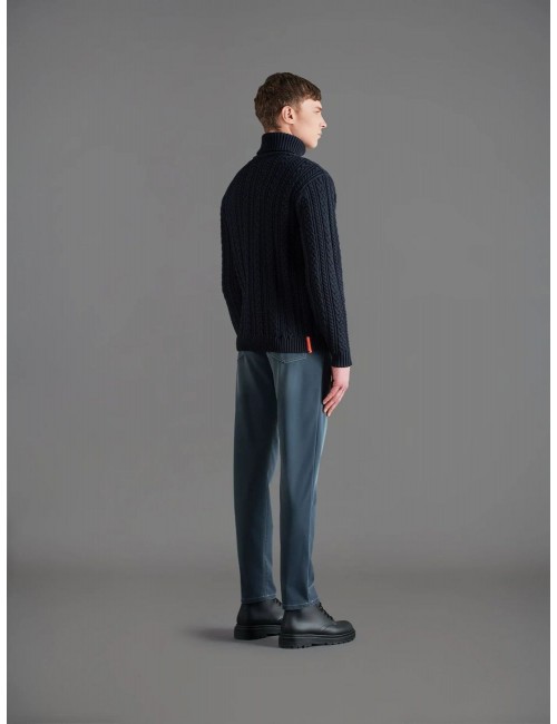 RRD Jersey punto ochos cuello vuelto negro | Ego Madrid