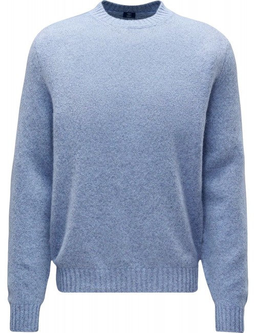 Fedeli jersey cashmere cuello redondo azul | Almirante Seis Madrid