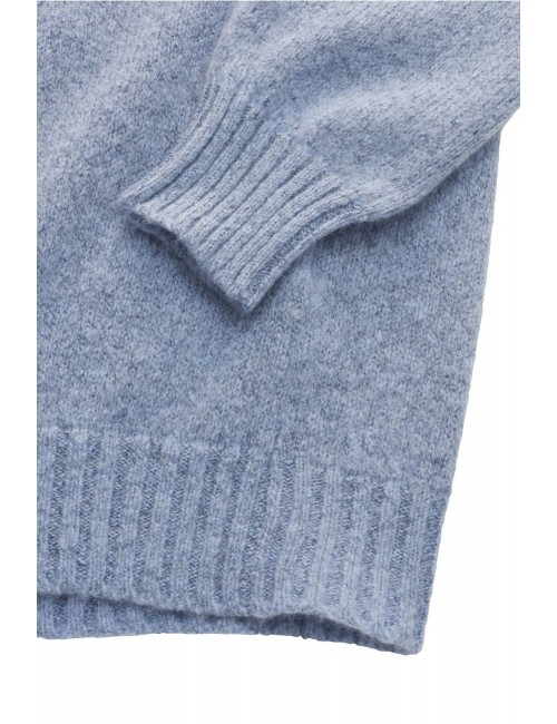 Fedeli jersey cashmere cuello redondo azul | Almirante Seis Madrid
