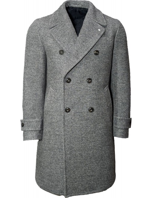 LBM Abrigo Chesterfield gris colr exclusivo en Almirante Seis Madrid