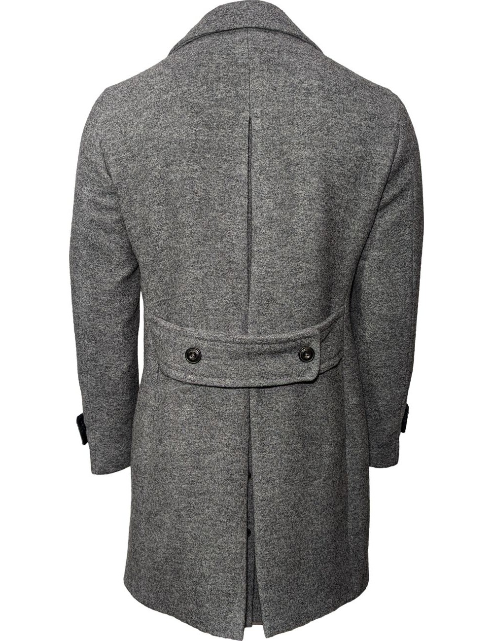 LBM Abrigo Chesterfield gris colr exclusivo en Almirante Seis Madrid