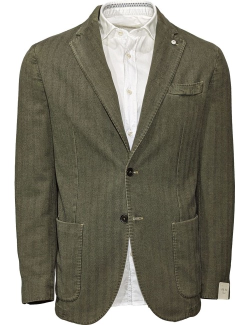 LBM americana espiga verde tacto cashmere| Almirante Seis Madrid