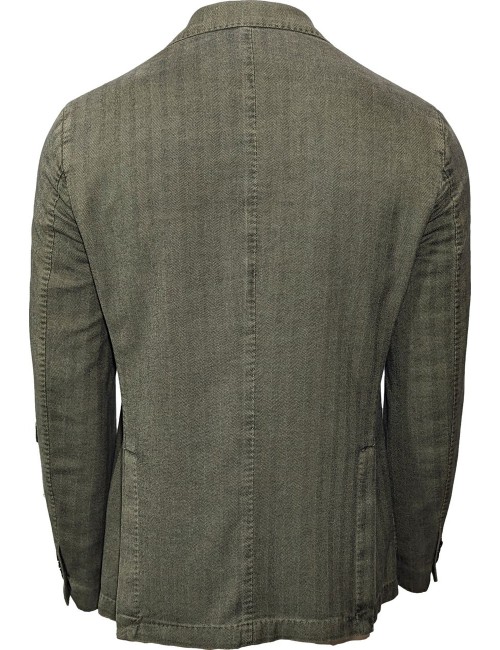 LBM americana espiga verde tacto cashmere| Almirante Seis Madrid