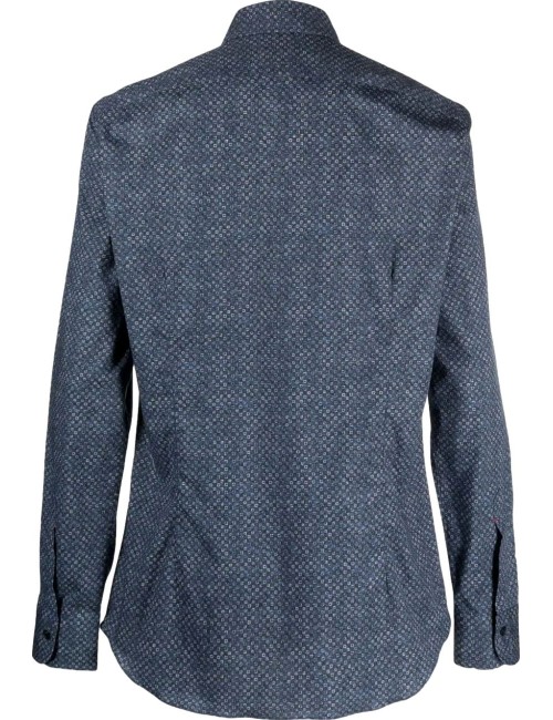 Camisa Azul Mazzarelli: Elegancia Italiana con Corte Slim para Hombres Sofisticados