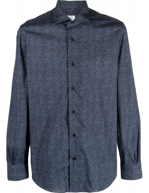 Camisa Azul Mazzarelli: Elegancia Italiana con Corte Slim para Hombres Sofisticados
