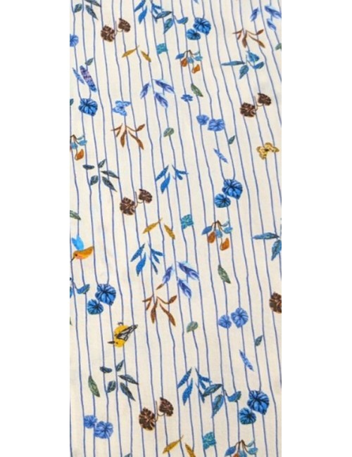 Camisa de hombre Poggianti en algodón estampado con flores