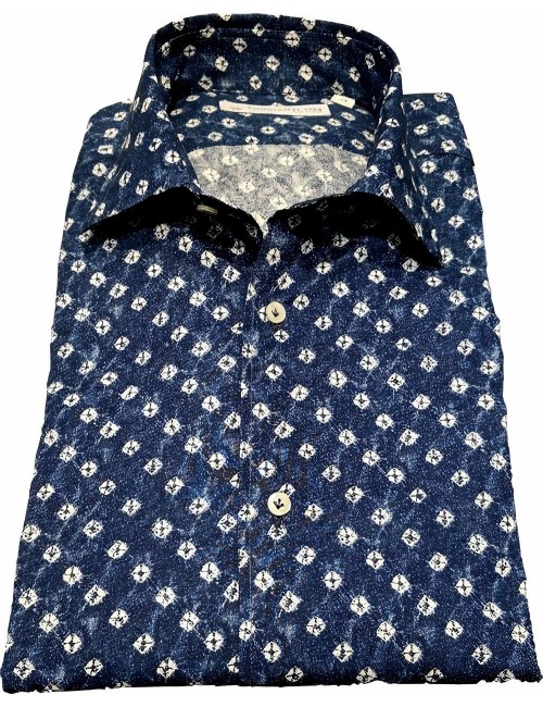 Camisa Poggianti de hombre estampada manga larga | Ego
