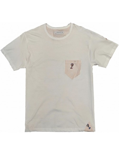 Camiseta Poggianti con bolsillo de fantasia