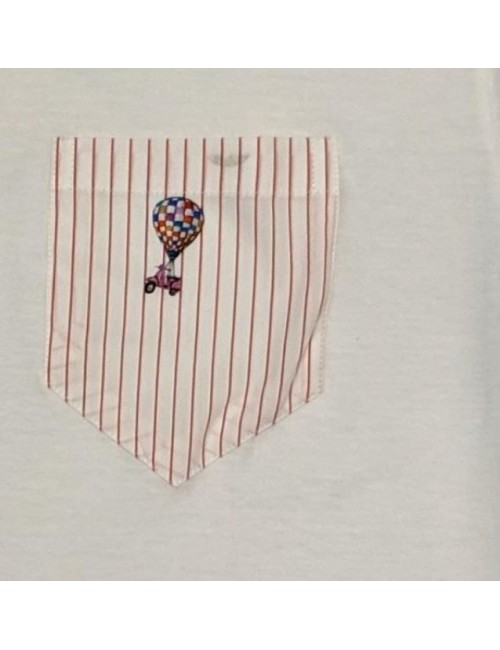 Camiseta Poggianti con bolsillo de fantasia