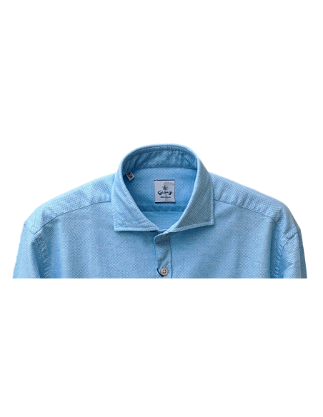 Camisa hombre azul claro de la marca Giangi