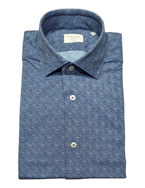 Camisa elástica de espiga Xacus Almirante Seis Madrid