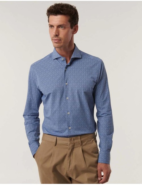Camisa elástica de espiga Xacus Almirante Seis Madrid