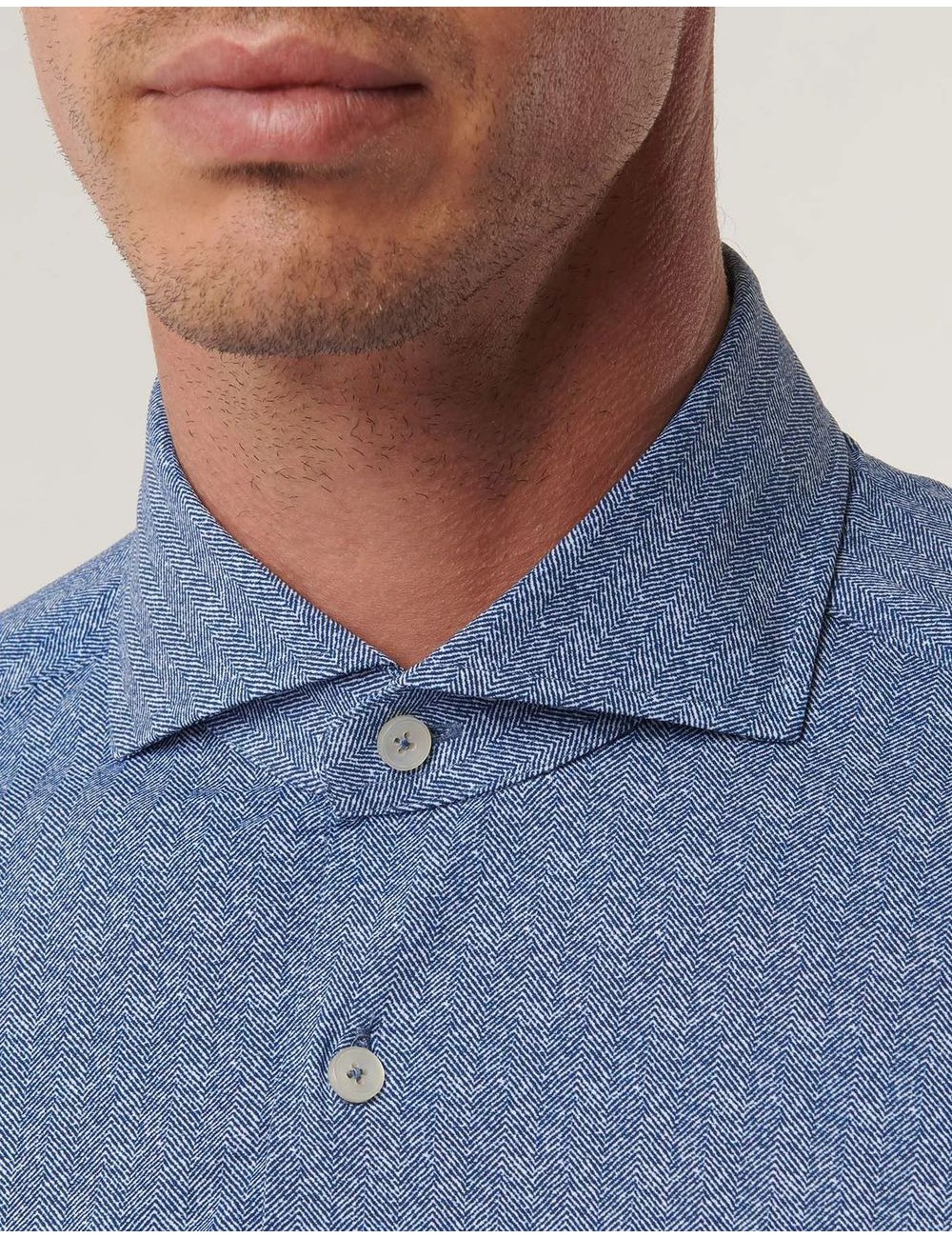 Camisa elástica de espiga Xacus Almirante Seis Madrid