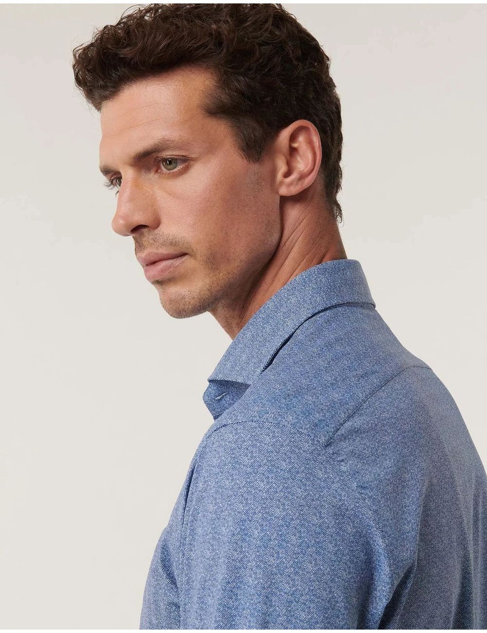 Camisa elástica de espiga Xacus Almirante Seis Madrid