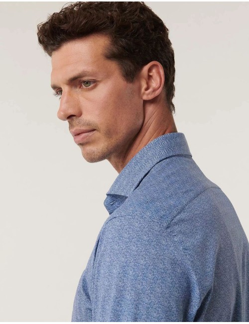 Camisa elástica de espiga Xacus Almirante Seis Madrid