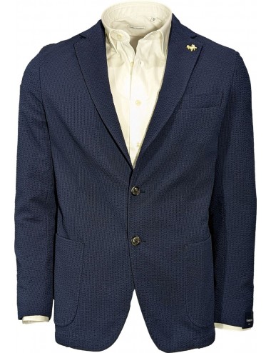Tombolini Americana Dream seersuker azul marino | Almirante Seis Madrid