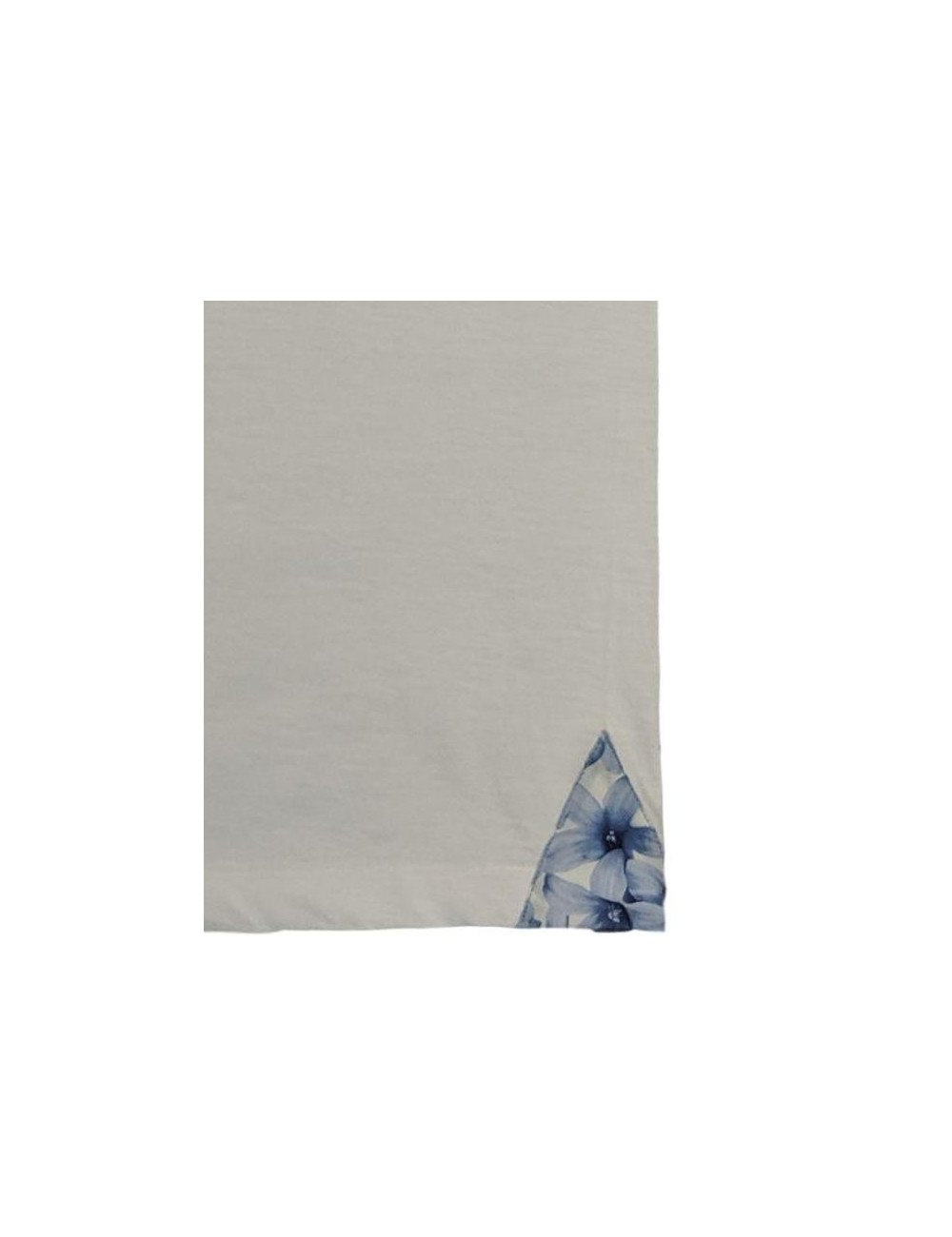 Camiseta Poggianti con bolsillo de fantasia flor de hibiscus