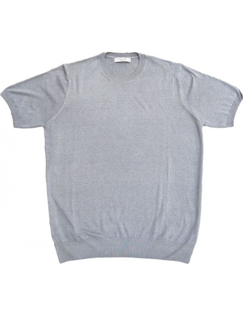 Jersey en punto gris claro manga corta de Ferrante | Ego Madrid