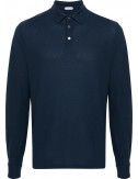 ZANONE polo IceCotton azul manga larga