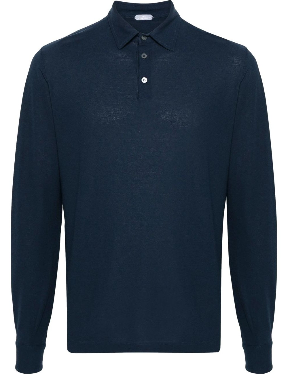 Almirante Seis Madrid | ZANONE polo Ice Cotton azul manga larga