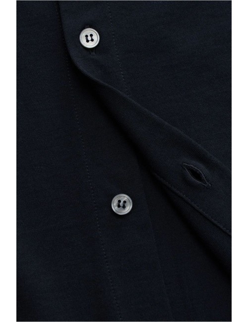 Almirante Seis Madrid | ZANONE polo Ice Cotton azul manga larga