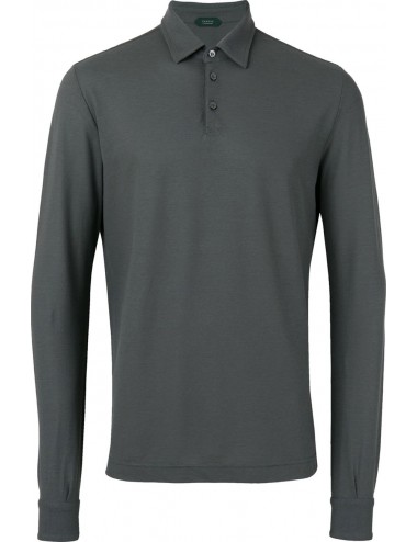 Almirante Seis Madrid | ZANONE polo Ice Cotton gris manga larga
