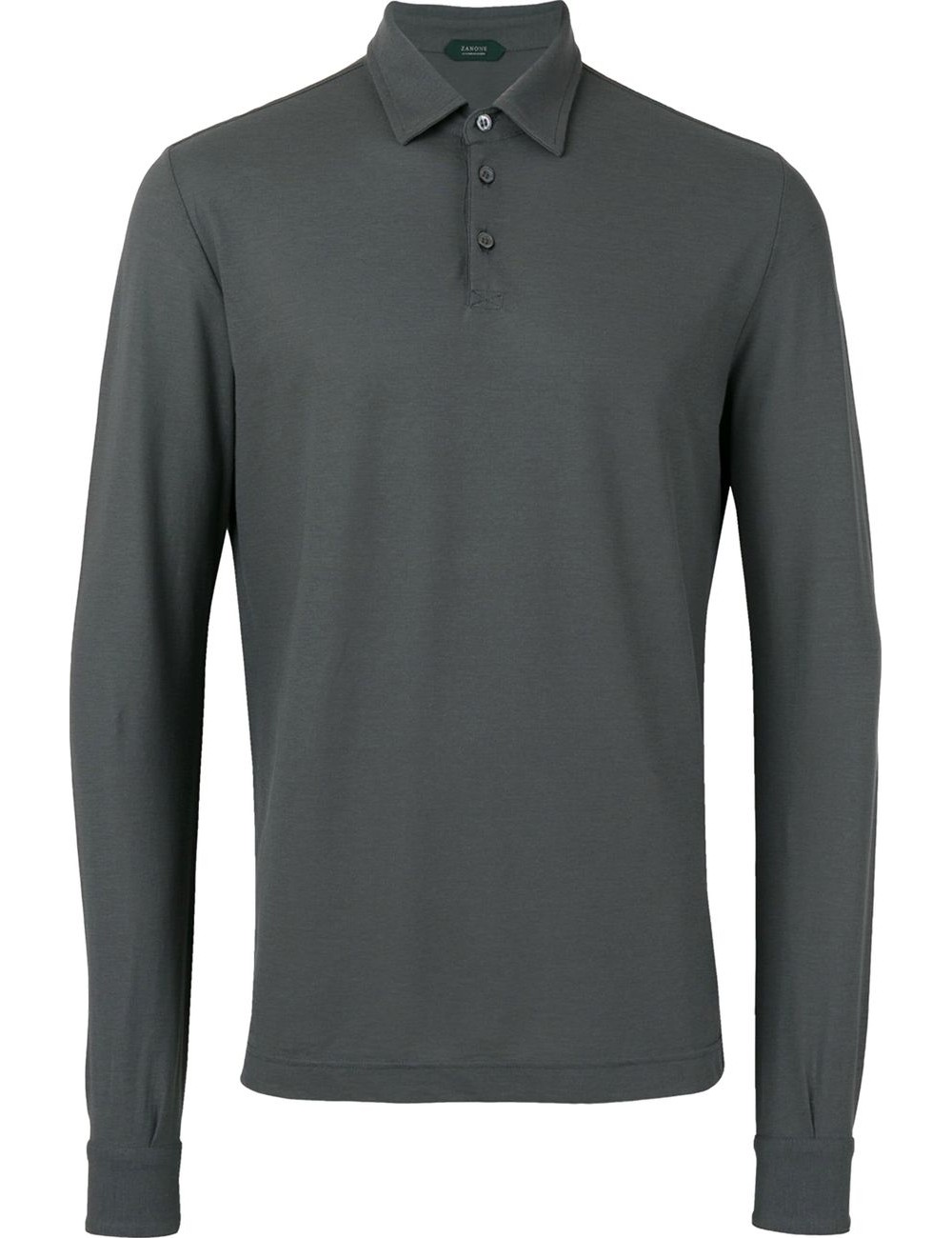 Almirante Seis Madrid | ZANONE polo Ice Cotton gris manga larga