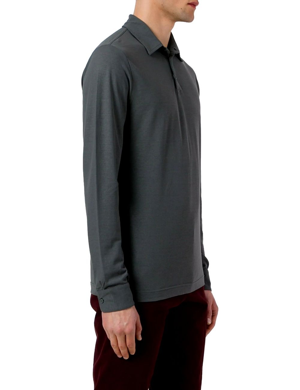 Almirante Seis Madrid | ZANONE polo Ice Cotton gris manga larga