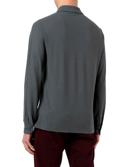 Almirante Seis Madrid | ZANONE polo Ice Cotton gris manga larga