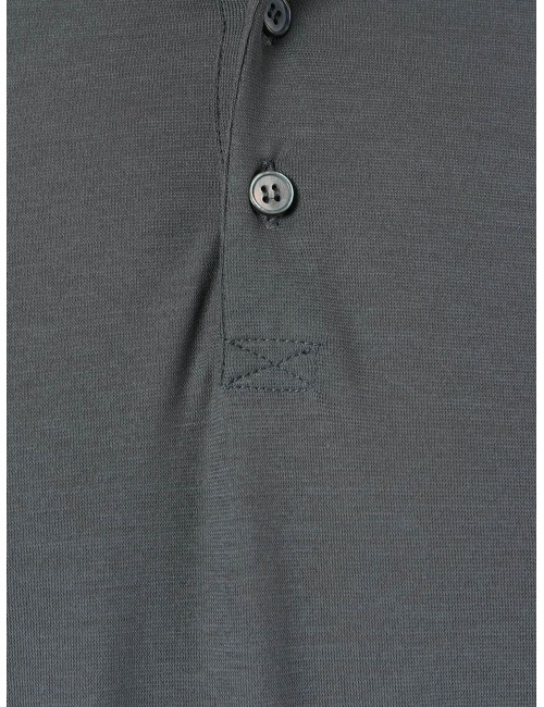 Almirante Seis Madrid | ZANONE polo Ice Cotton gris manga larga