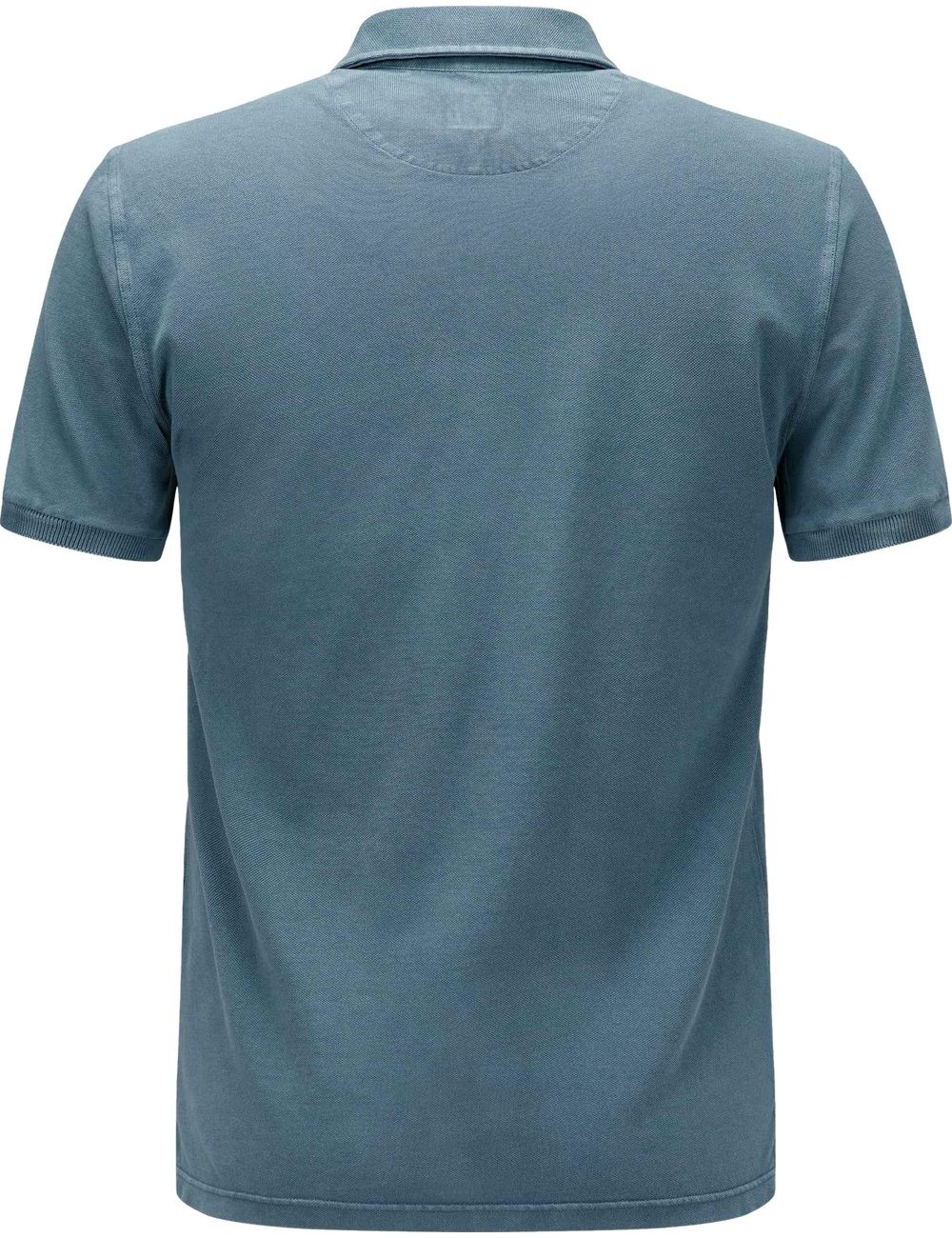 Polo manga corta Fedeli piqué de algodón azul  | Ego Madrid
