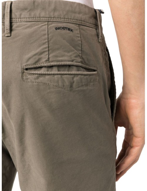 INCOTEX pantalón slacks tricochino caqui | Ego Madrid