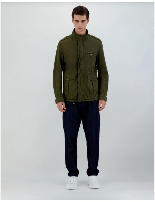 Herno field jacket verde sin forro | Almirante Seis Madrid