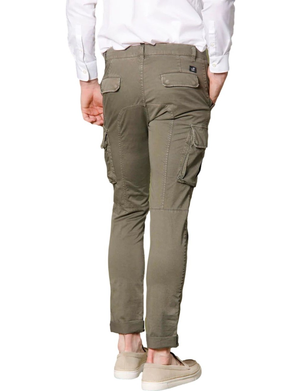 MASON'S Pantalón cargo slim verde militar | Almirante Seis Madrid