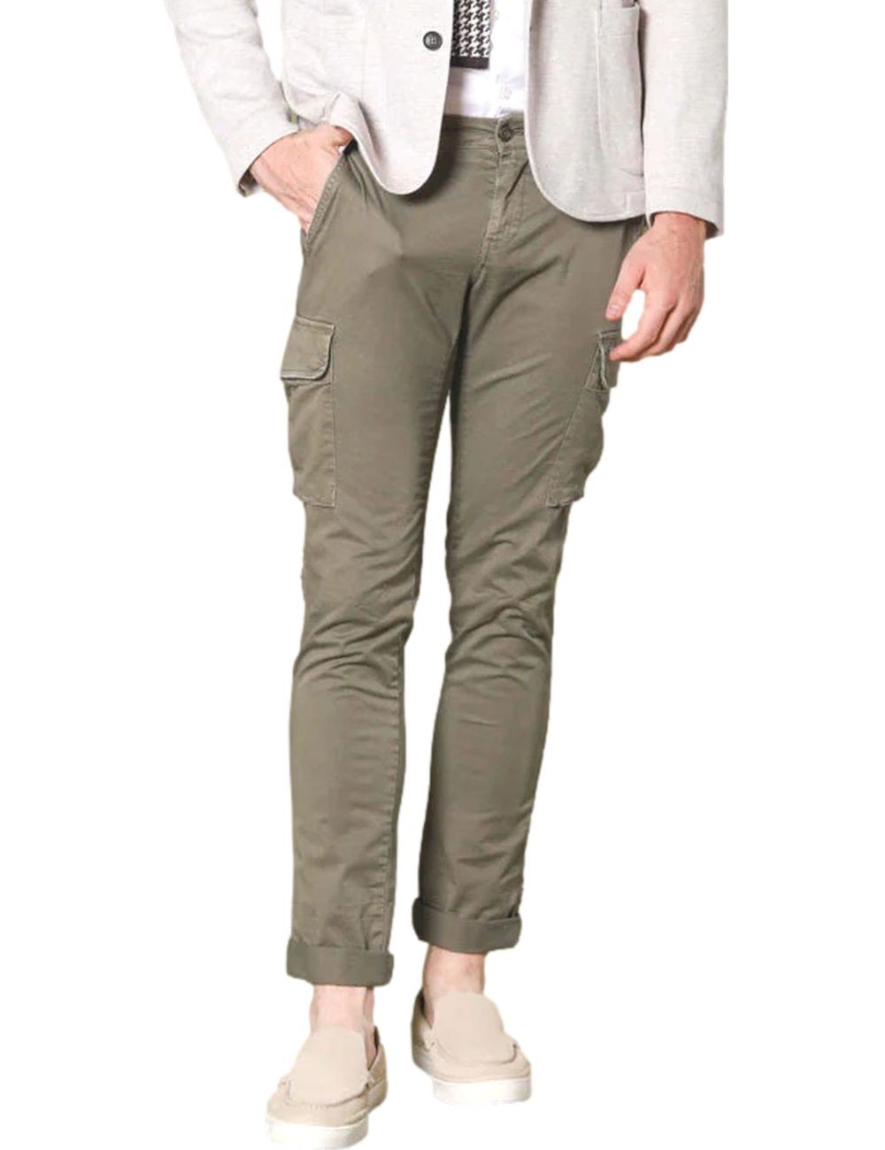 MASON'S Pantalón cargo slim verde militar | Almirante Seis Madrid