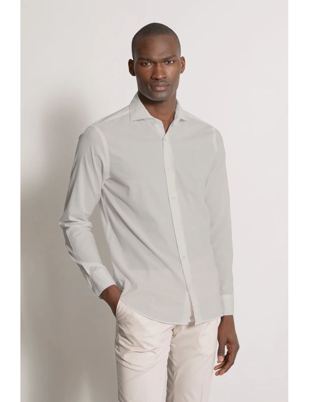 Camisa Fedeli sean gris claro | Ego Madrid