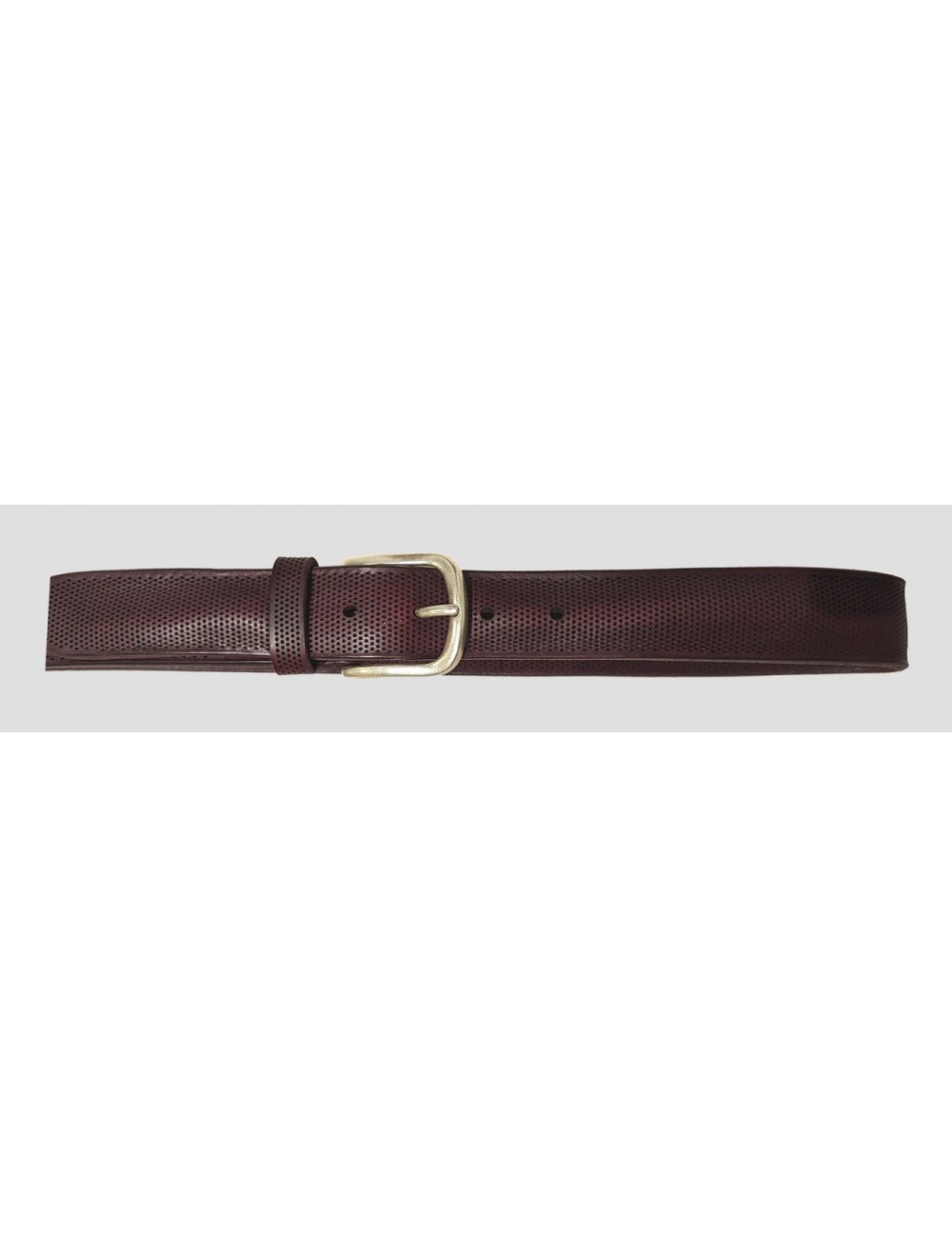 Orciani cinturón granate micro perforado regular| Ego Madrid