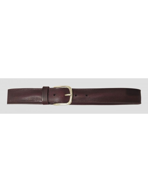 Orciani cinturón granate micro perforado regular| Ego Madrid
