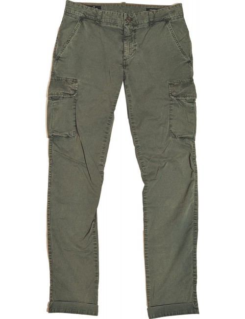 Mason's pantalon cargo hombre sarga elática icon verde | Ego Madrid