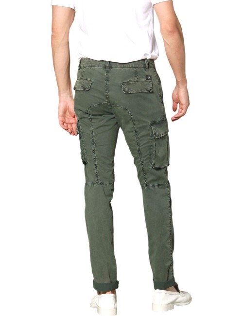 Mason's pantalon cargo hombre sarga elática icon verde | Ego Madrid