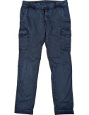Mason's pantalon cargo hombre sarga elática lavado icon azul