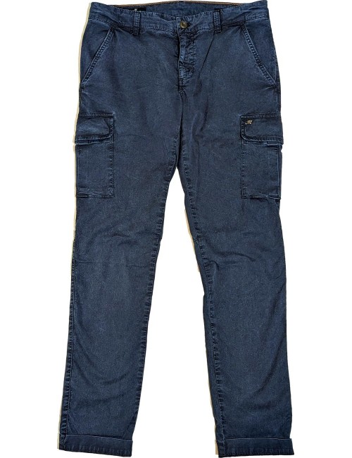 Mason's pantalon cargo hombre sarga elática icon azul | Ego Madrid