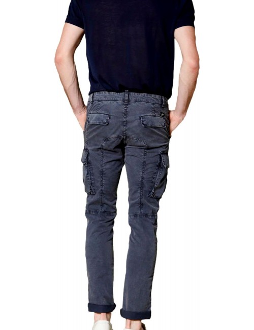 Mason's pantalon cargo hombre sarga elática icon azul | Ego Madrid