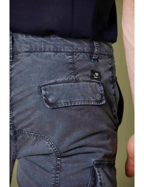 Mason's pantalon cargo hombre sarga elática icon azul | Ego Madrid